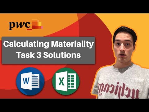 PWC TASK 3 CALCULATING MATERIALITY | VIRTUAL INTERNSHIP SOLUTIONS