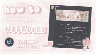 how to make WEBHOOKS for your discord server | webhook tutorial with discohook 2023 、ely. °｡˚☁