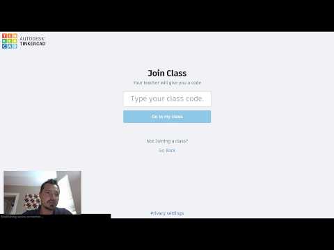 Logging into TinkerCad