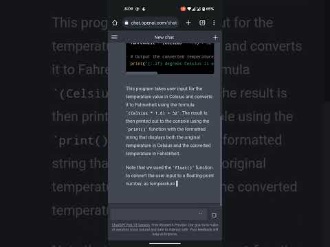 Python Program to Convert Celsius To Fahrenheit #pythontutorial #chatgpt #python #tutorial