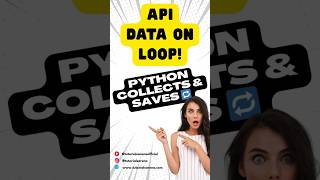 Collect and Store API Data Using Python | Save to CSV Automatically #python #automation #shorts
