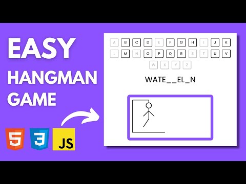 Hangman Game with HTML CSS and JavaScript | Beginner Tutorial
