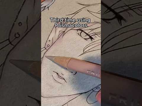 Trying Prismacolor 💫 #prismacolor #drawing #art #fyp #coloring #sketch