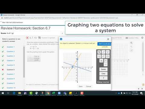Graphing a System of Equations