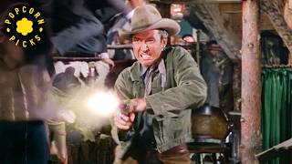 The Gunfight in the Saloon (James Stewart) | Bend of the River
