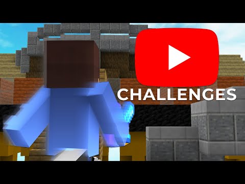 Minecraft but, YouTubers Challenge Me...