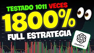 ¡1800% Estrategia de Trading Real Funcionando! Probada 1011 Veces en TradingView 2024
