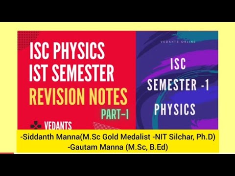 ISC Physics First Semester -1