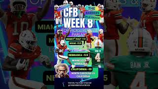 #CFB WEEK 8 Friday🔥 Top Picks, Plays & Parlays #CollegeFootballPicks #BestBets #sportpicks