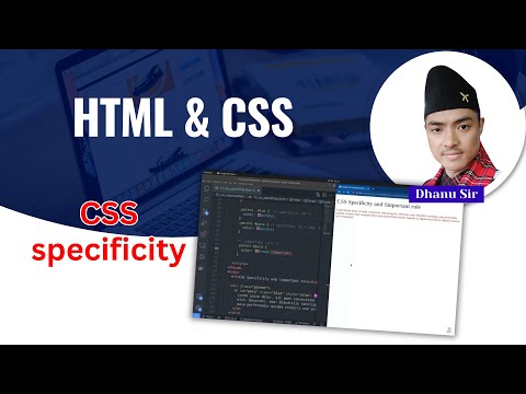 [3.13] CSS specificity - CSS Intermediate - HTML & CSS 101 - Dhanu Sir
