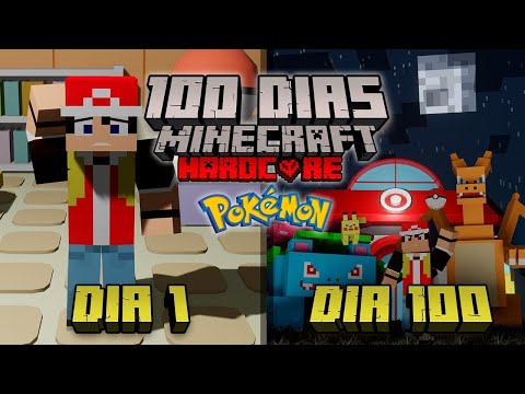 I Survived 100 DAYS as a POKEMON TRAINER in HARDCORE Minecraft!