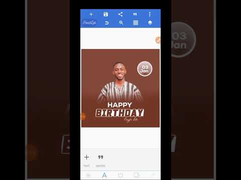 Designing birthday flyer using pixellab #graphicdesign #pixellab #tutorial