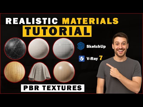 V-Ray 7 Materials in SketchUp – Wood, Metal, Fabric & More (Realistic Renders)