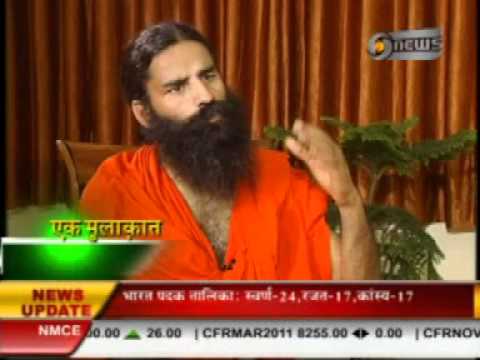 Manoj Tibrewal Aakash has taken Interview of Baba Ramdev  , 9.10.2010, (Part-1)