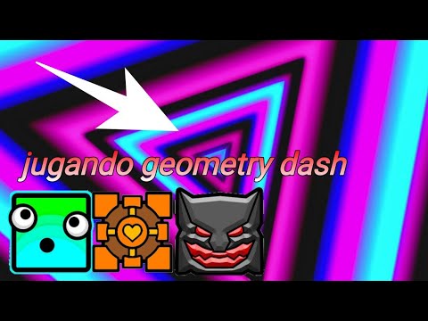 jugando geometry dash