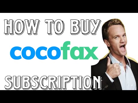 How to Buy CocoFax Subscription