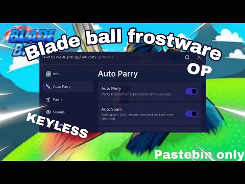 [🎄] *OP* Frostware has just gotten BETTER|Auto spam|Fast spam|Auto parry|MORE|Pastebin 2024