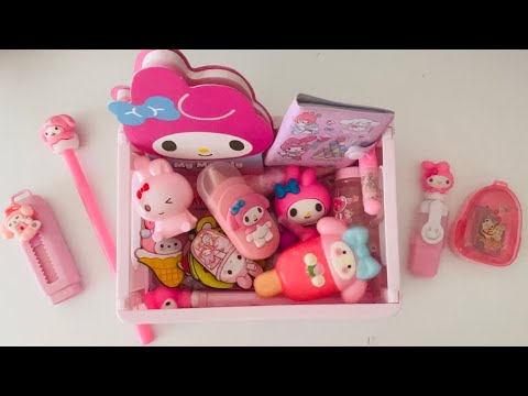 My Melody Stationery Unboxing✏️🩷Pink School Supplies ✨#mymelody #stationery 