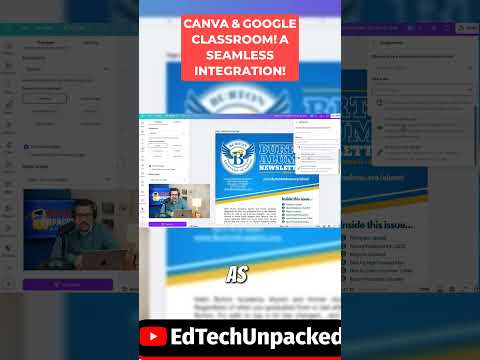 CANVA in the Classroom! Easy & powerful! #shorts #canva #googleclassroom #lms