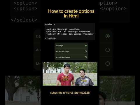 😵‍💫 mr India option in html ❓🤔 #shorts #short  #viralshorts