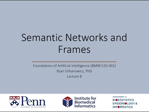 Lecture 8: Semantic Networks and Frames