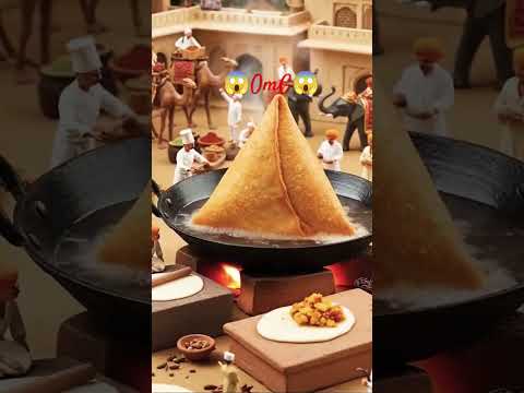 😱आरे बाप ए क्या है 😱Garam Garam Bigest samosa #food #foodie