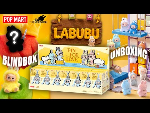 [ASMR] Pop Mart Labubu Pin For Love A-M Full Set Blind box Unboxing Part 1 Vinyl Face Plush Pendant