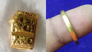 How to make gold ring // gold ring making