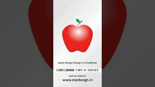 Apple Shape Design in CorelDraw #design #learncoreldraw #logocoreldesign