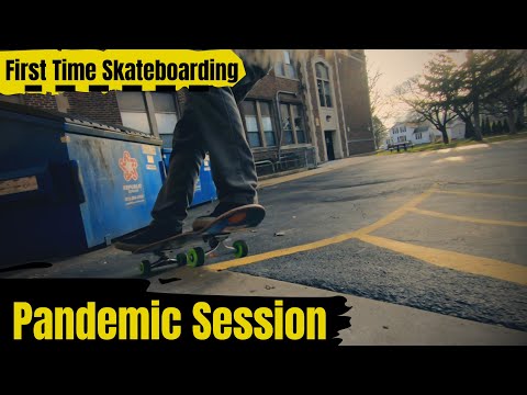 First Time Skateboarding (in 13 years) Pandemic Powerslides & Manuals