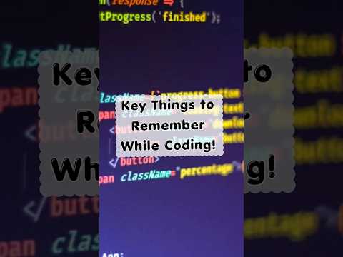 Key Things to Remember While Coding!#CodeWithBahuli#coding #remember #tips