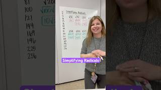 Simplifying Radicals #iteachalgebra #math #algebra #mathematics #iteachmath #teacher #mathteacher