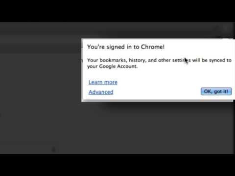 Signing into Chrome