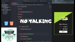 Build a Nike Product Card with HTML & CSS | Relaxing LofiCoding Music 🎧👨‍💻