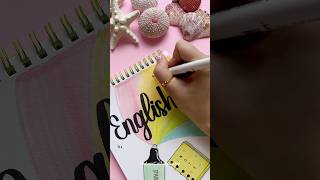 Easy Idea for Front Page | English ✏️ #shorts #halyncalligraphy #frontpage