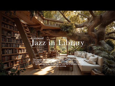 Tranquil Library Jazz | Soft Jazz and Quiet Book Room Ambience for Relaxing Productivity
