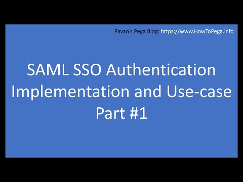 SAML SSO Authentication Part 1
