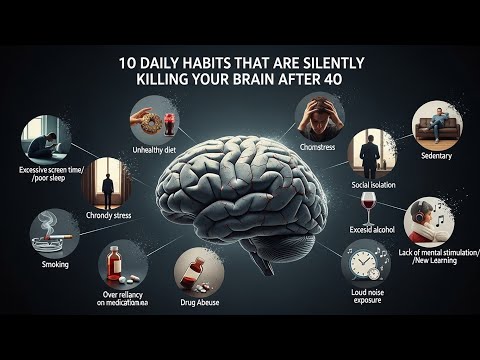 10 Daily Habits That Are Silently Killing Your Brain After 40 #OldageHealer 