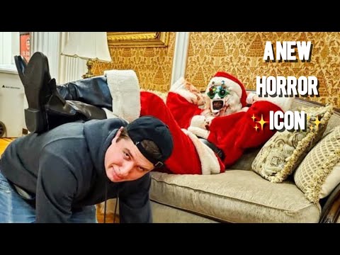 Art the Clown being a Christmas icon