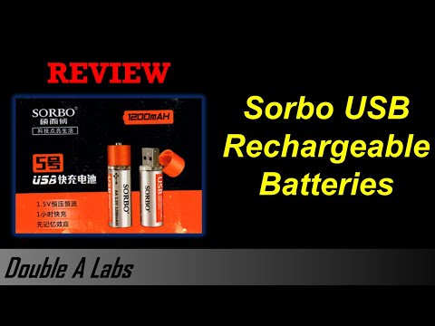 Sorbo USB 1.5V Li-ion/LiPo Rechargeable Battery (AA & AAA) Review