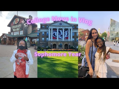 College Move in Day 2021 Part 1 *driving across the country* || UW Madison