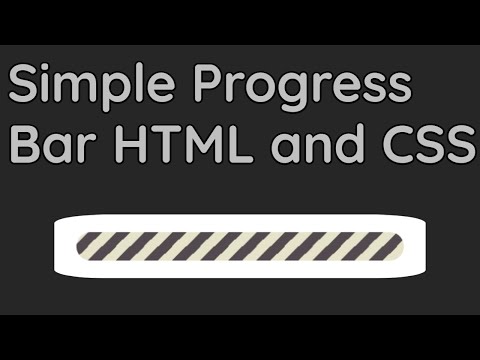 Simple Progress Bar  inHTML and CSS