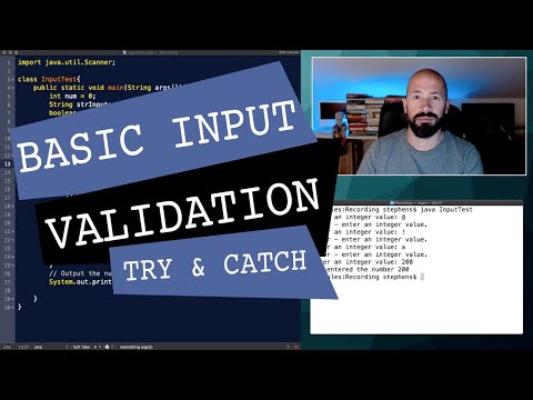 Basic User Input Validation in Java