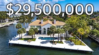 INSIDE A $29,500,000 MANSION ON ITS OWN PRIVATE PENINSULA / FORT LAUDERDALE, FL