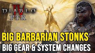 Barbarian In-depth analysis || Season 11 PTR Patch Notes - Diablo 4
