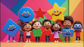 Learn Shapes for Kids 🔺🔵🟩 | Preschool Shapes Lesson | Circle, Square, Triangle & More!