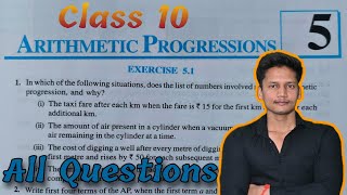 Class 10 Ex 5.1 Q1 to Q4 Arithmetic Progression NCERT Chapter 5 One Shot  New Syllabus Rajmith