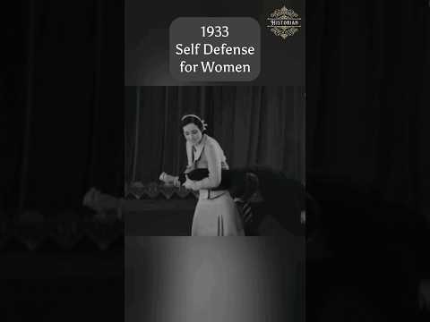Self Defense Tutorial for Women in 1933 #shorts #history #womenempowerment #selfdefense