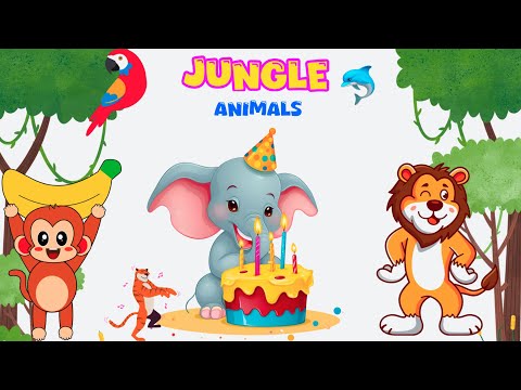 Jungle Animals for Kids | Learn Animal Names & Sounds | Cartoons for kids #animation #animals