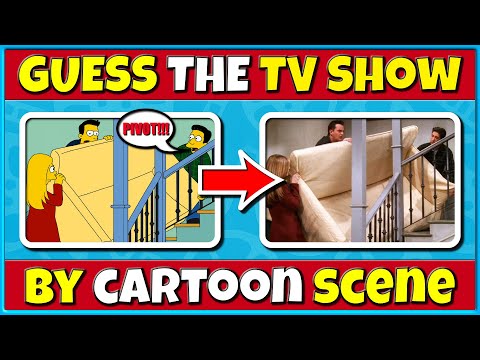 Guess the TV Show from the Cartoon Scene | 50 Iconic Shows Challenge